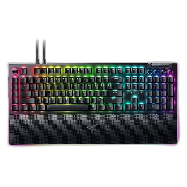کیبورد گیمینگ ریزر مدل BlackWidow V4 Green Switch