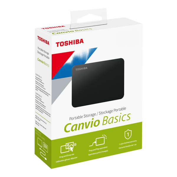 هارد اکسترنال توشیبا 4 ترابایت مدل Canvio Basics
