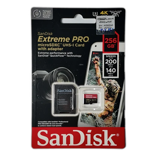 کارت حافظه SanDisk 128GB Extreme PRO microSDXC