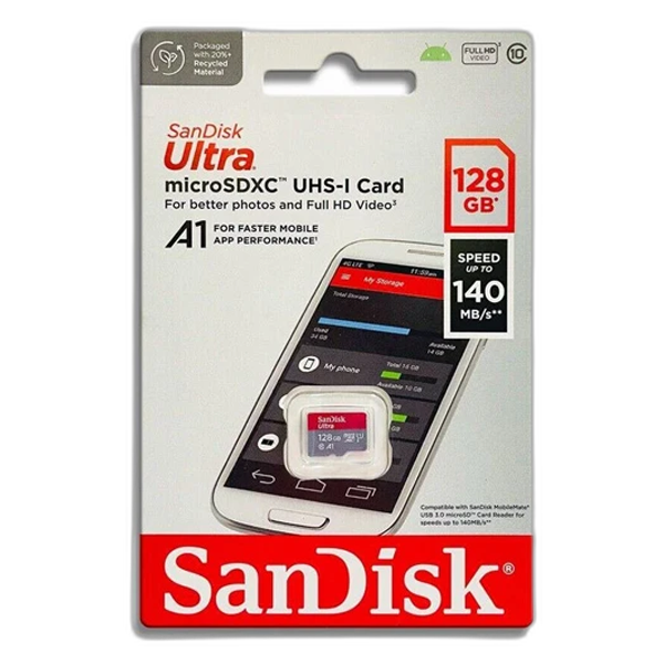 کارت حافظه SanDisk 128GB 140MB/s Ultra