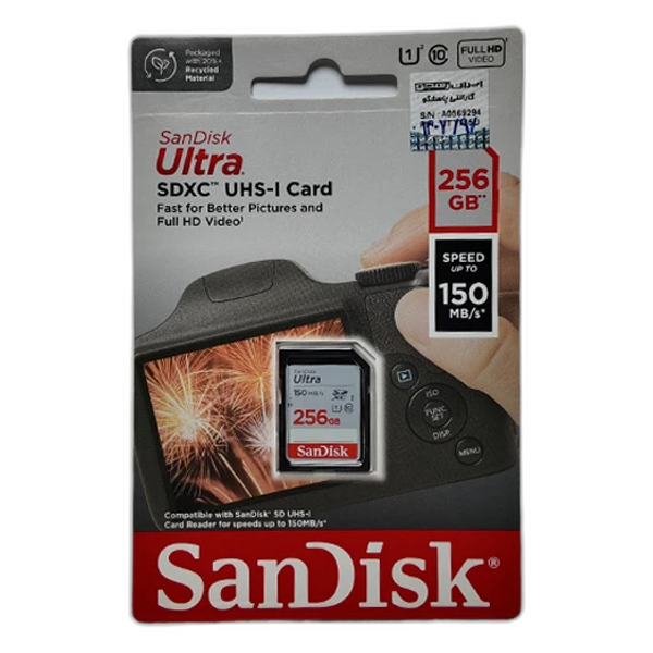 کارت حافظه SanDisk 256GB SD Ultra